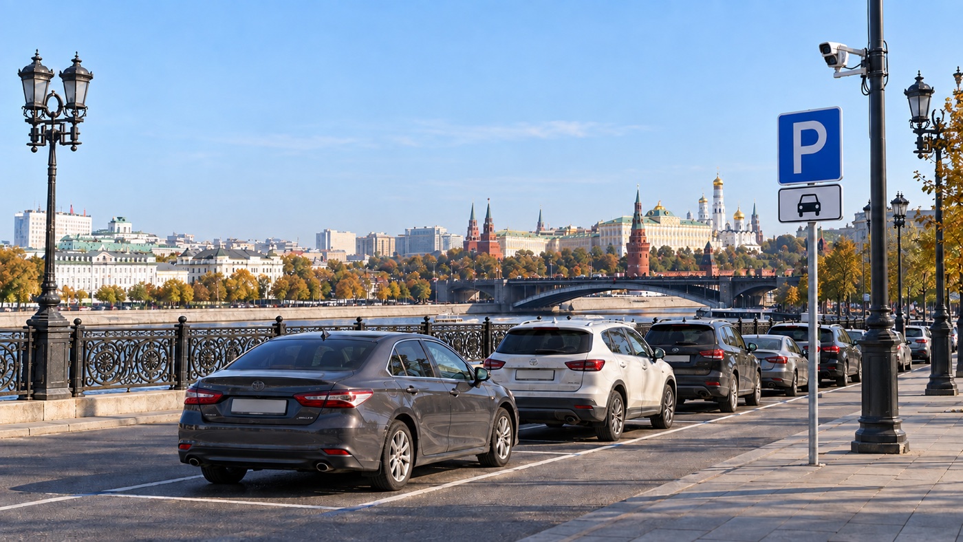 Городское парковочное пространство Москвы — проектная иллюстрация